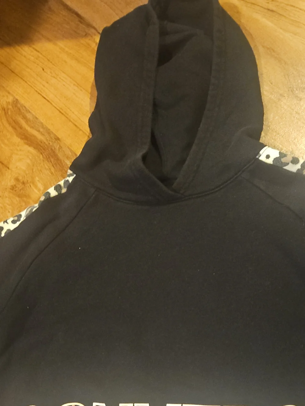 Girls Converse Black Hoodie Size Medium